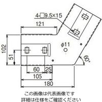 ネグロス電工 上下ベンド継ぎ金具 SD SDQRVG60 1個（直送品）