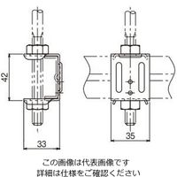 ネグロス電工 支持バー取付金具 T38M 1箱(20個)（直送品）