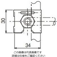 ネグロス電工 支持バー取付金具 T38MC 1個（直送品）
