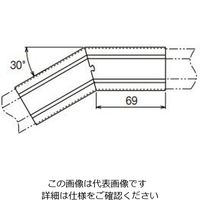 ネグロス電工 エルボカバー(30°)ステン SDL130FN 1個（直送品）