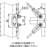 ネグロス電工 耐震ブレース止め金具 BR1U 1個（直送品）