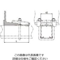 ネグロス電工 交差支持用ズレ防止金具ステン SDH1R7075 1個（直送品）