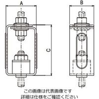 ネグロス電工 防振タンバックル SAU2RW3 1個（直送品）