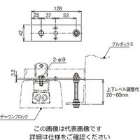 ネグロス電工 デーワンブロックPB固定金具 ZMKBZ1N 1個（直送品）