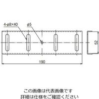 ネグロス電工 伸縮自在継ぎ金具 WRG1E 1個（直送品）