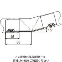 ネグロス電工 エルボ(15°) ステンレス SDI215 1個（直送品）