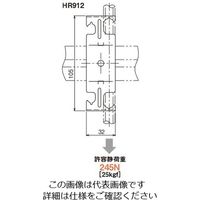 ネグロス電工 軽みぞ形鋼支持金具 HR912 1箱(20個)（直送品）