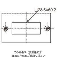 ネグロス電工 コンセントプレートステンレス SCP3F 1個（直送品）