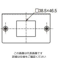 ネグロス電工 コンセントプレートステンレス SCP4F 1個（直送品）