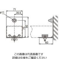 ネグロス電工 壁面用振止エンドキャップSD SDECW7 1個（直送品）