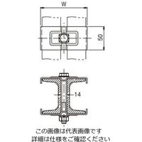 ネグロス電工 ダブル溝形鋼用金具 CGW75 1個（直送品）