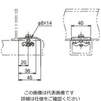 ネグロス電工 セパレーター支持金具 FRDF2 1個（直送品）