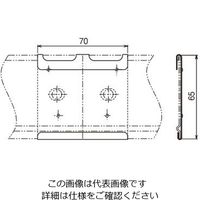 ネグロス電工 セパレーター継ぎ金具 ステン SQRDF2G 1個（直送品）