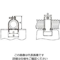 ネグロス電工 ダクタークリップ SD SDDC65FEP2 1個（直送品）