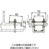 ネグロス電工 形鋼用交差支持金具 SD SDDH1UL 1個（直送品）