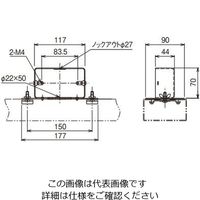 ネグロス電工 コンセントボックス DBC10 1個（直送品）