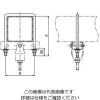 ネグロス電工 角パイプ用ダクター支持ボルト GSP100B 1個（直送品）