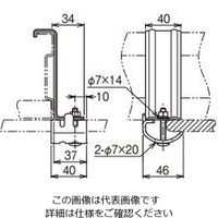 ネグロス電工 アングル用振止金具ステンレス SQRS9T 1個（直送品）