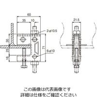 ネグロス電工 吊り金具 溶融亜鉛 ZHB1U 1個（直送品）