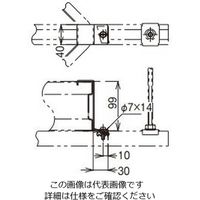 ネグロス電工 LA形分岐用振止金具 ステン SQRLAS1 1個（直送品）