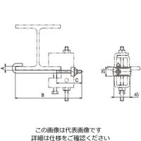 ネグロス電工 HB50P用 補強金具 HB50PRH9 1個（直送品）