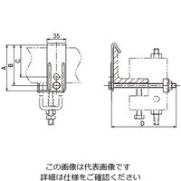ネグロス電工 HB50P用 補強金具 HB50PRL2 1個（直送品）