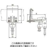 ネグロス電工 HB50用 補強金具溶融亜鉛 ZHB50RL1 1個（直送品）