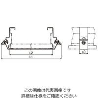 ネグロス電工 底板カバー支持バンド CVFQB80 1個（直送品）