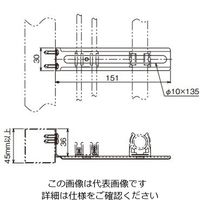 ネグロス電工 角間柱用支持金具 MBS36KB 1箱(20個)（直送品）