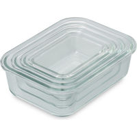 アイリスオーヤマ 耐熱ガラス容器 ホワイト TGS-8S 1セット(8点入)