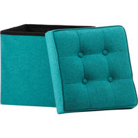 不二貿易 ディノ ボックススツール 幅380×奥行380×高さ400mm ブルー 85852 1セット(2台入)（直送品）