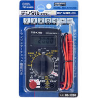オーム電機 デジタルテスター 普及型 KJ830 08-1288 1個