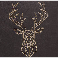 本革製ハードカバーノート クレールフォンテーヌ ブラックフォレスト　ハードカバーノート　Ａ５　横罫　シカ ブラック 1冊（直送品）