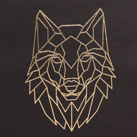 本革製ハードカバーノート クレールフォンテーヌ ブラックフォレスト　ハードカバーノート　Ａ５　横罫　オオカミ ブラック 1冊（直送品）