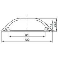 星和電機 UDプロテクタ4号1m UD4ー1C アイボリー 1箱(5本)（直送品）
