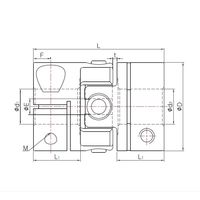 SCJシリーズ クロスジョイントカップリング クランプタイプ SCJB-32C-11K4×6.35 SCJB-32C-11K4X6.35（直送品）