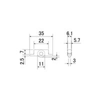スリーナイン島野 ステン天引用 戸車 3370 1セット(4個)（直送品）