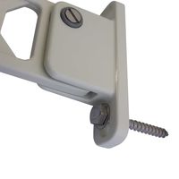 New Hikari (ニューヒカリ） ランドリーホルダーミニ 295 ホワイト+取付用コーチスクリュー8×65 セット品 2セット（直送品）