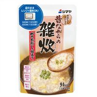 シマヤ 昔ながらの雑炊 かつおだし仕立て 国産米100%使用 230g 1セット（6個） レトルトパウチ レンジ対応