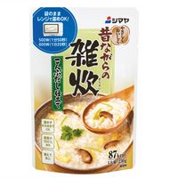 シマヤ 昔ながらの雑炊 こんぶだし仕立て 国産米100%使用 230g 1セット（6個） レトルトパウチ レンジ対応