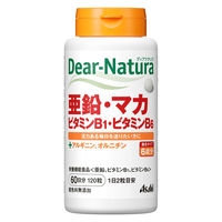ディアナチュラ（Dear-Natura） 亜鉛・マカ・ビタミンB1・ビタミンB6 1セット（60日分×6個） アサヒグループ食品