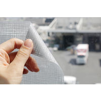 明和グラビア 貼ってはがせるマドデコ メッシュ MDL-03 シルバー45cm×90cm（直送品）