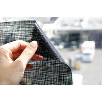 明和グラビア 貼ってはがせるマドデコ メッシュ MDL-03 ブラック45cm×90cm（直送品）