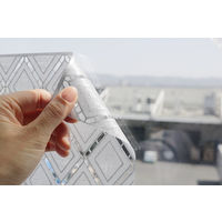 明和グラビア 貼ってはがせるマドデコ メッシュ MDL-01 シルバー45cm×90cm（直送品）