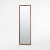 無印良品 壁に付けられる家具ミラー ウォールナット材 中 良品計画（わけあり品）