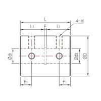 SRGシリーズ リジッドカップリング セットスクリュータイプ SRG-25-6K2×12K5 SRG-25-6K2X12K5 1個（直送品）