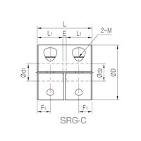 ソンイル機工 SRGシリーズ リジッドカップリング クランプタイプ SRG-16C-6×3 SRG-16C-6X3 1個（直送品）