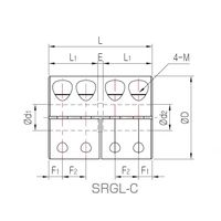 ソンイル機工 SRGシリーズ リジッドカップリング クランプタイプ SRGL-53C-14×22K8 SRGL-53C-14X22K8 1個（直送品）