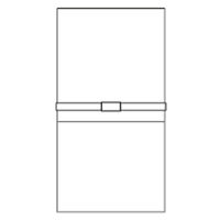 今村紙工　黒白7本御霊前　不祝儀袋　66-514　15枚（わけあり品）