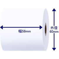 セイコーエプソン　TRP058-60　58×60　普通保存　サーマルロール　1パック（5巻入）（わけあり品）
